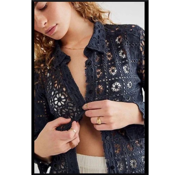 Free People FP One Yesenia Shacket in Black. Size XS. NWOT - Picture 3 of 11